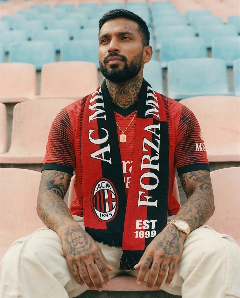 AC Milan Knitted Football Scarf