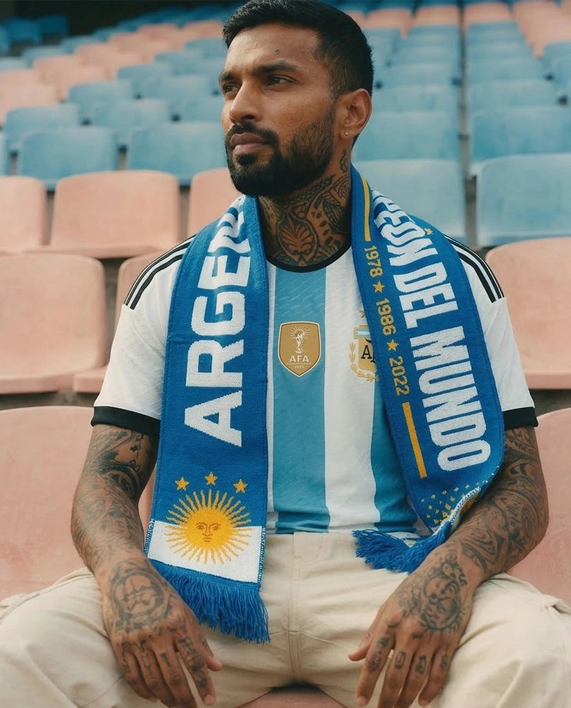 Argentina Knitted Football Scarf
