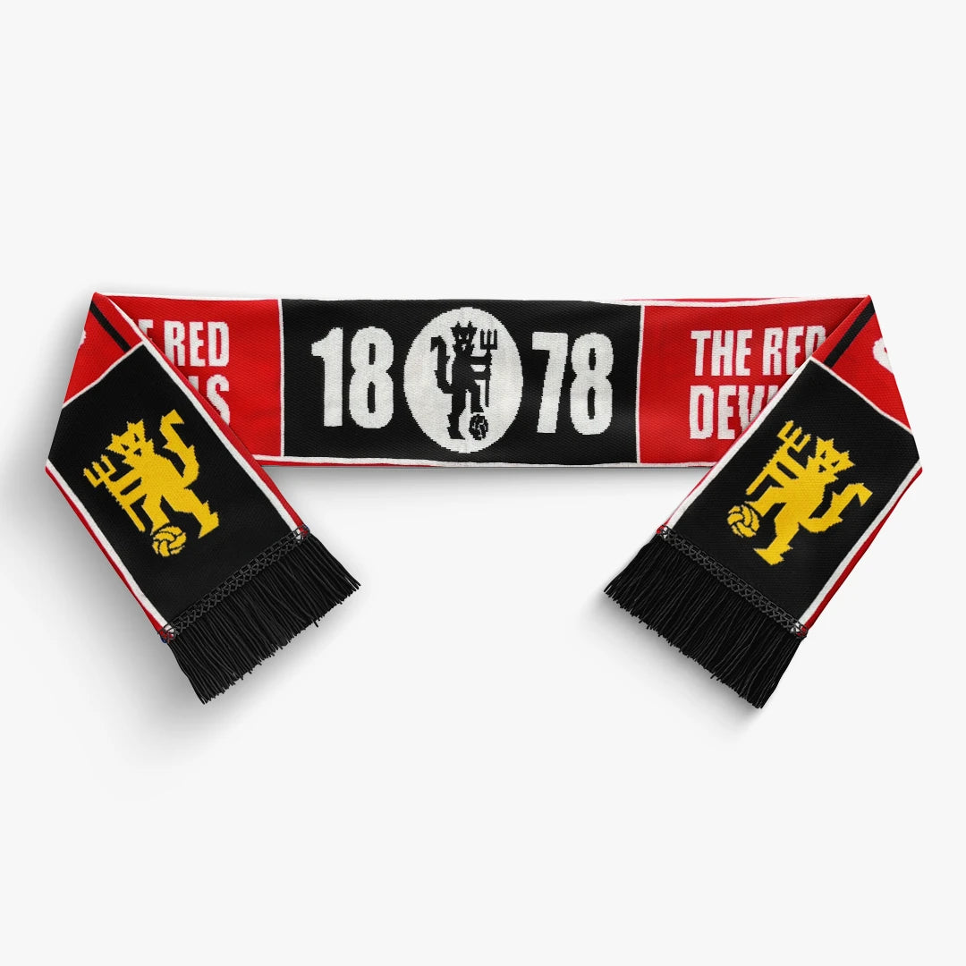 Man United Knitted Football Scarf