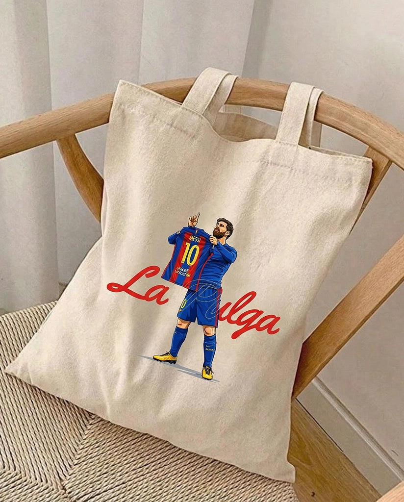 Lionel Messi Canvas Tote Bag - La Pulga