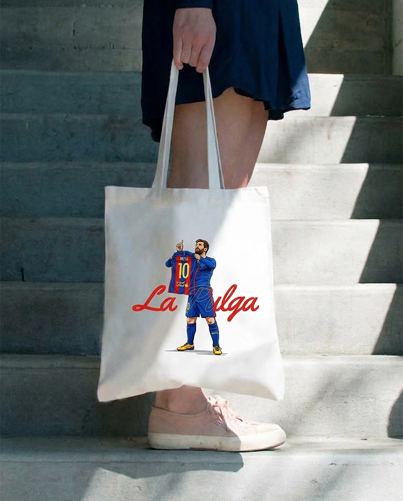 Lionel Messi Canvas Tote Bag - La Pulga