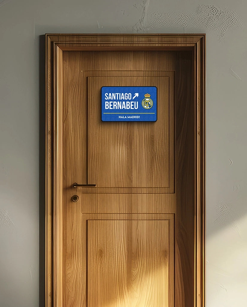 Santiago Bernabeu Street Sign