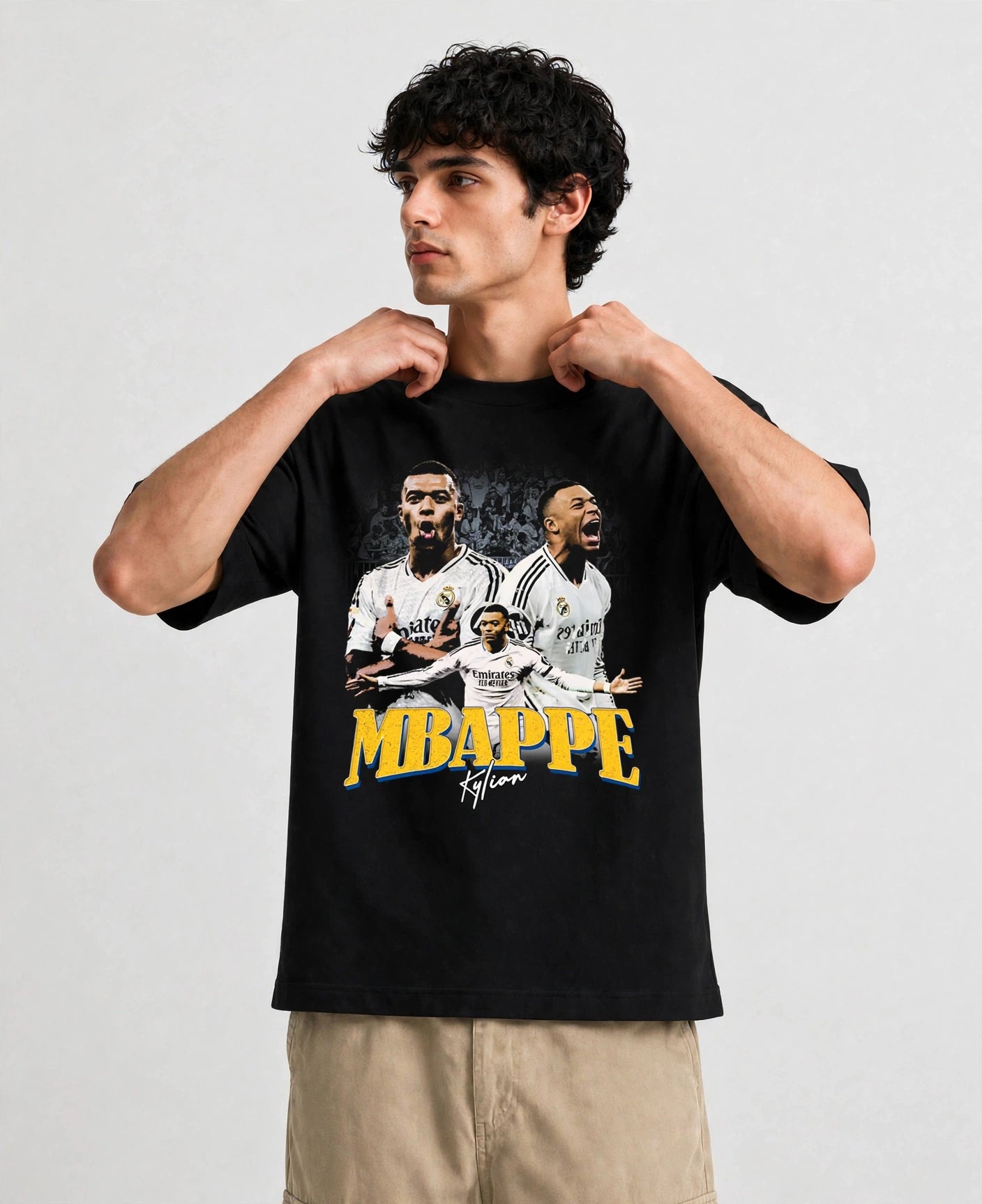 Kylian Mbappe Vintage Oversize Tee