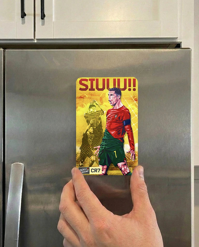 Cristiano Ronaldo SIUUU Fridge Magnet