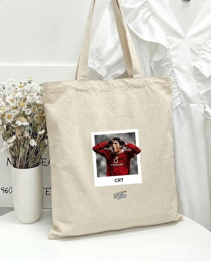 Ronaldo Man United Canvas Tote Bag