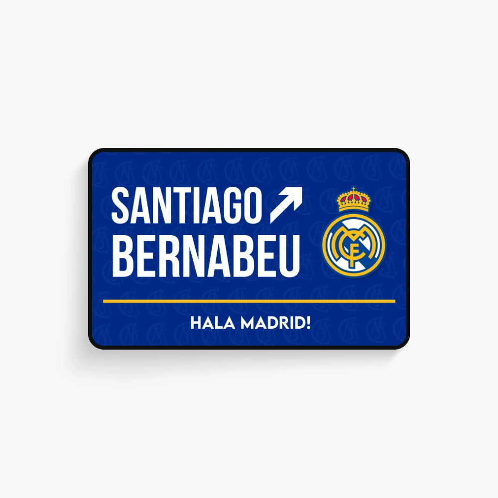 Santiago Bernabeu Door Sign