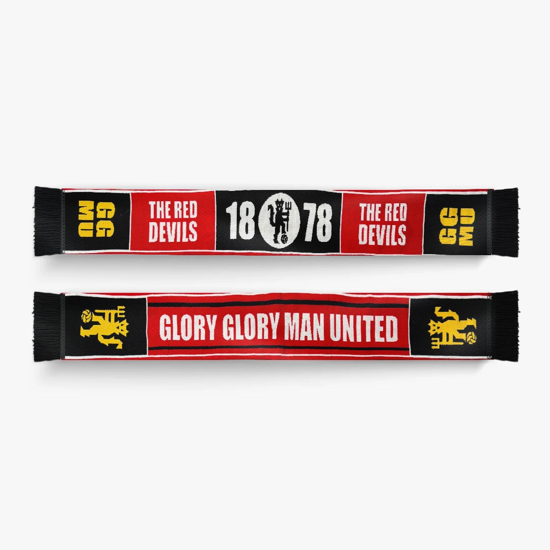 Man United Knitted Football Scarf