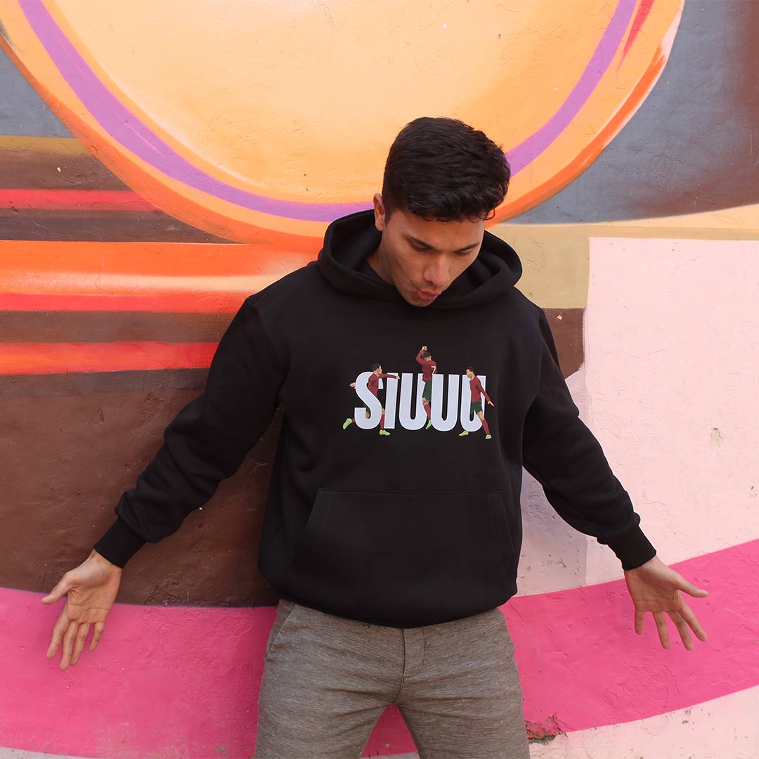 SIUUU - Ronaldo Hoodie (Puff Print)