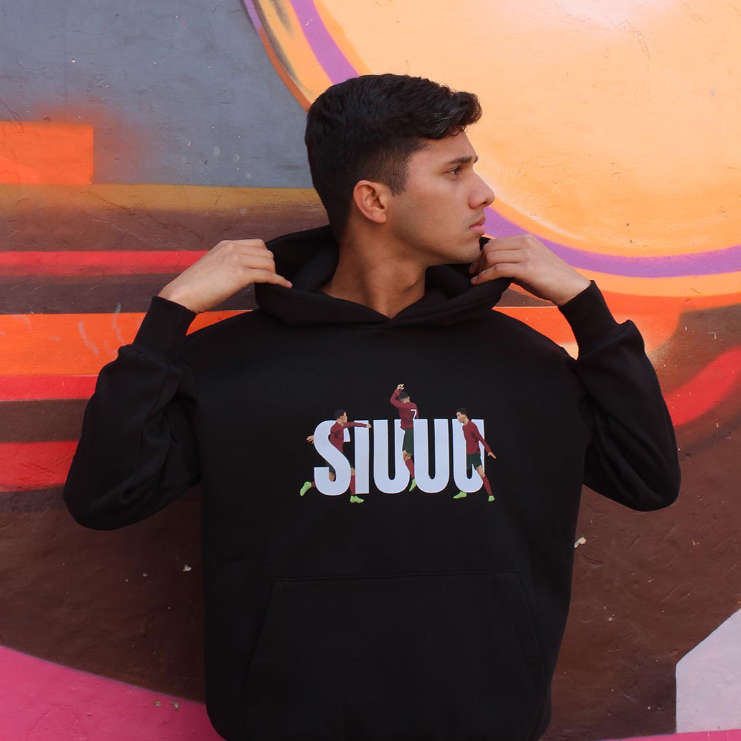 SIUUU - Ronaldo Hoodie (Puff Print)