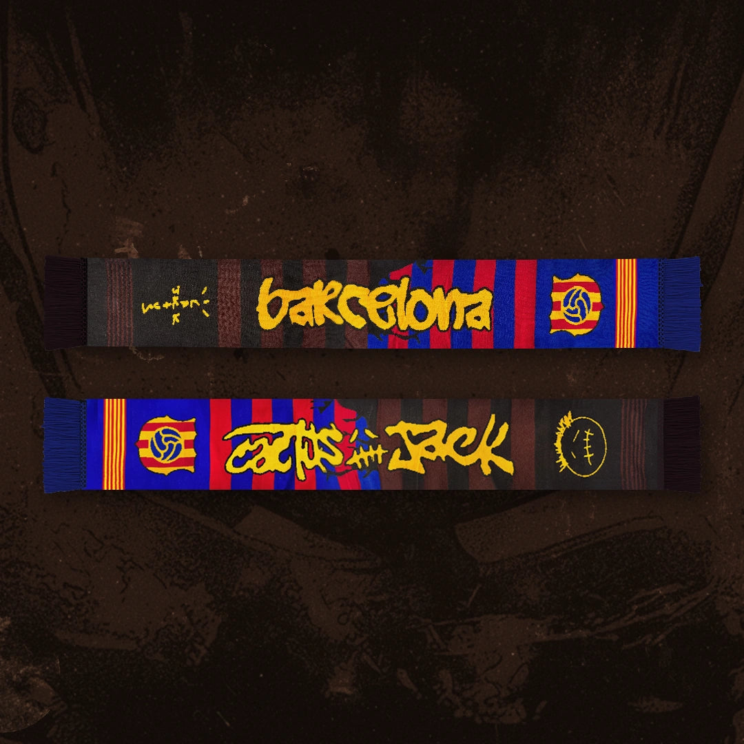 Barcelona X Travis Scott Cactus Jack Knitted Scarf