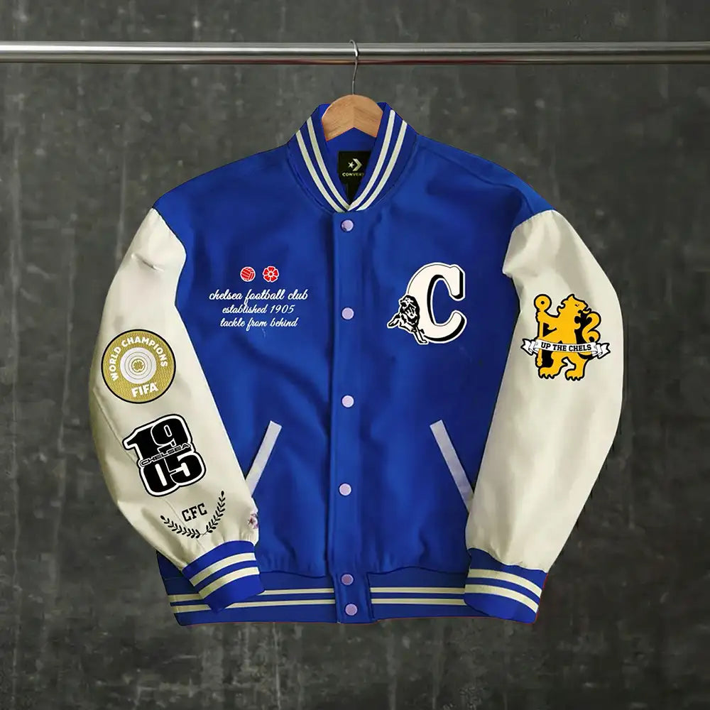 Chelsea Embroidered Varsity Jacket
