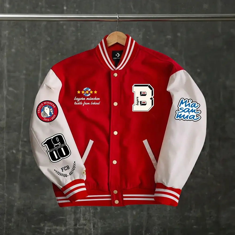 Bayern Munich Embroidered Varsity Jacket