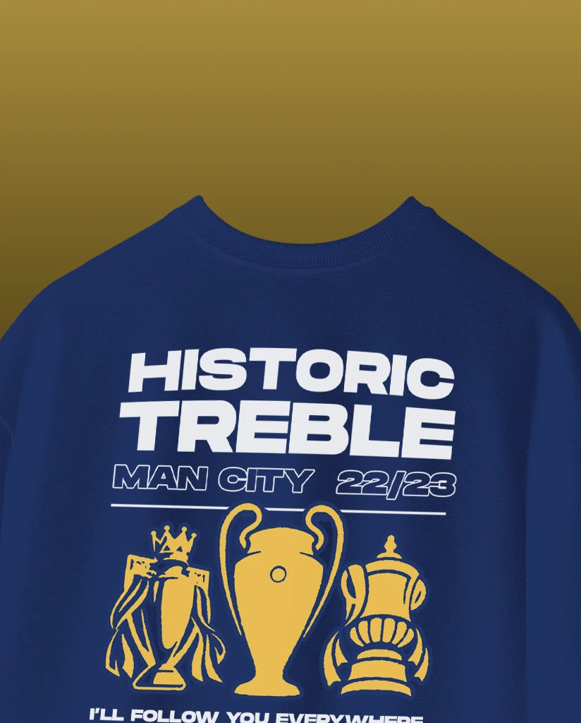 Manchester City Treble Oversize Tee
