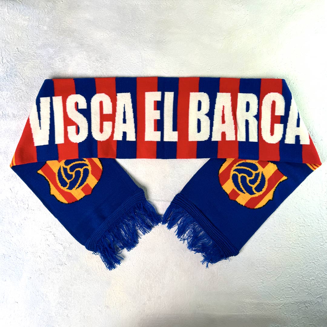 Barcelona Knitted Football Scarf