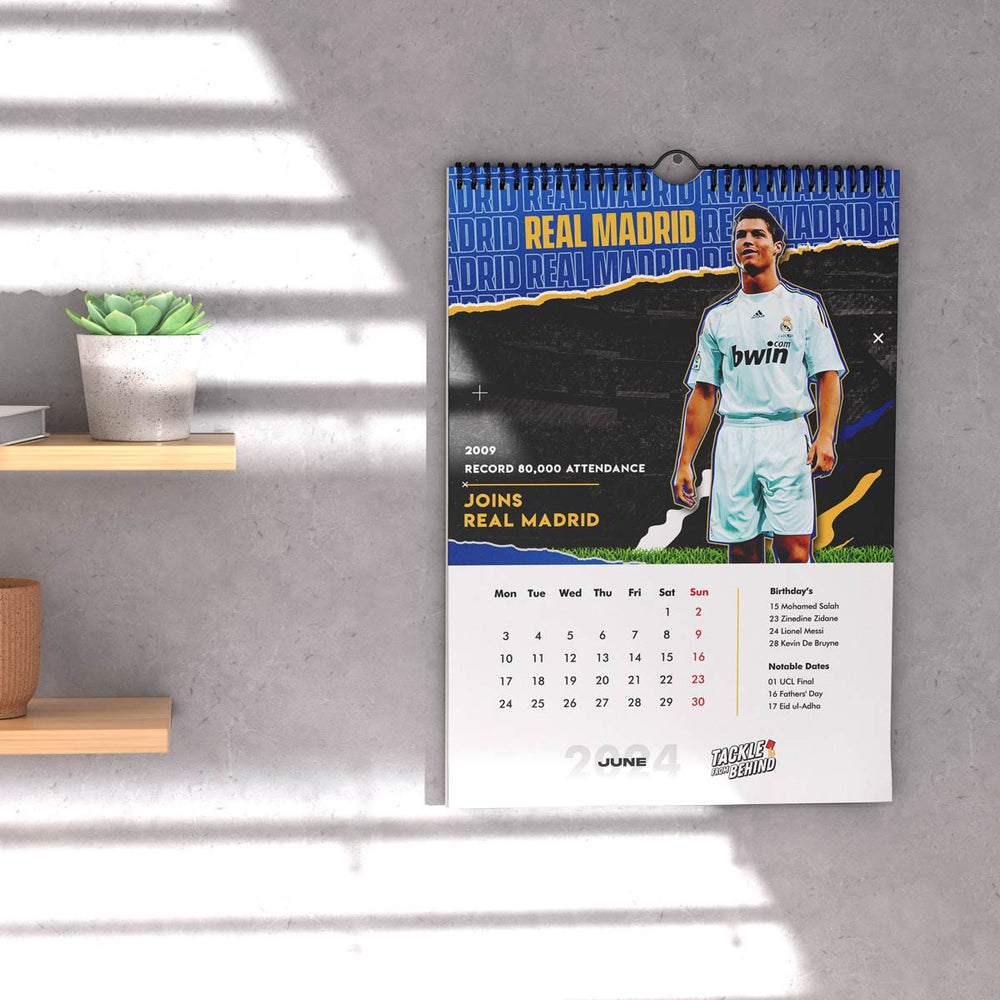 Cristiano Ronaldo 2024 Wall Calendar