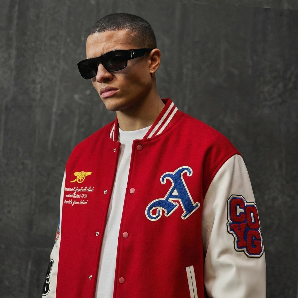 Arsenal Embroidered Varsity Jacket