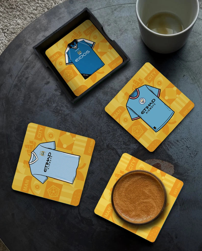 Manchester Ctiy Football Coasters (Set of 6)