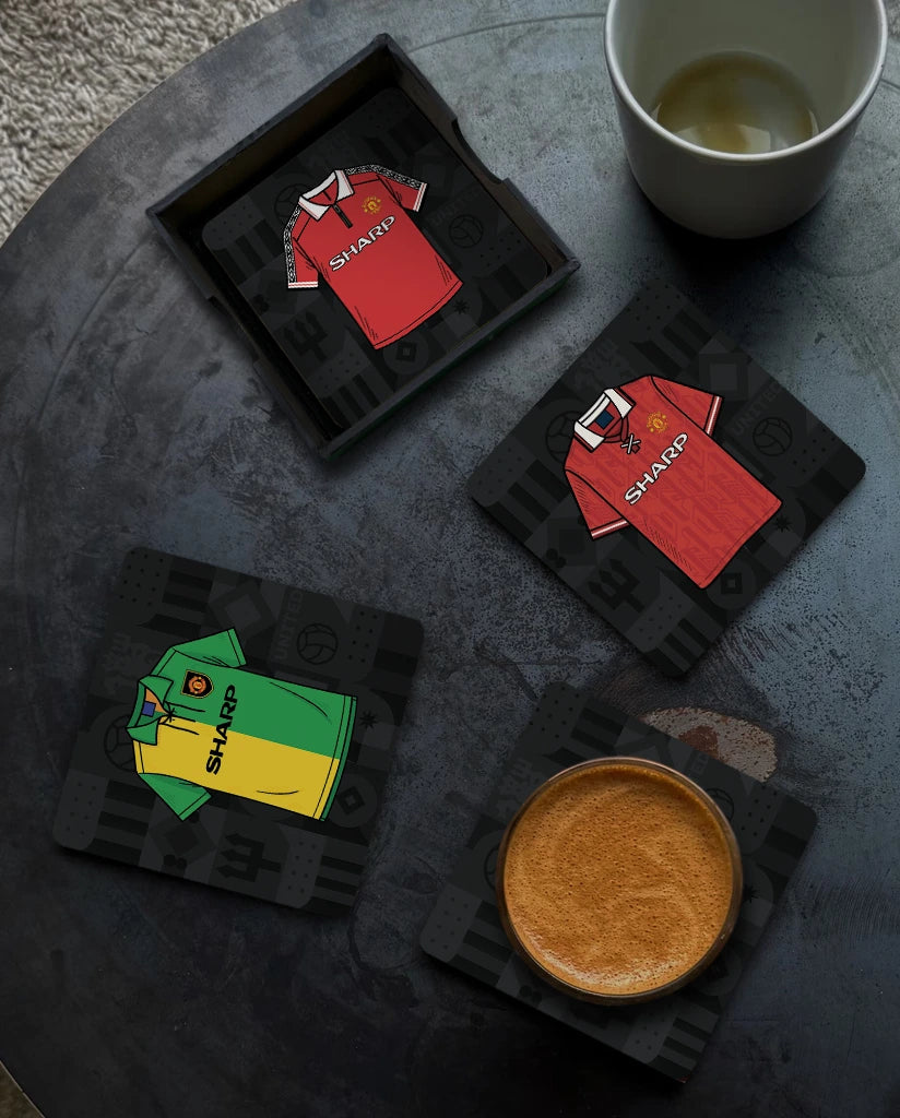 Manchester United Football Coasters (Set of 6)