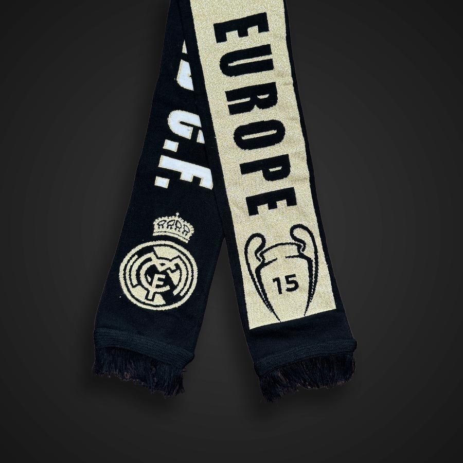 Real Madrid #15UCL Limited Edition Knitted Football Scarf