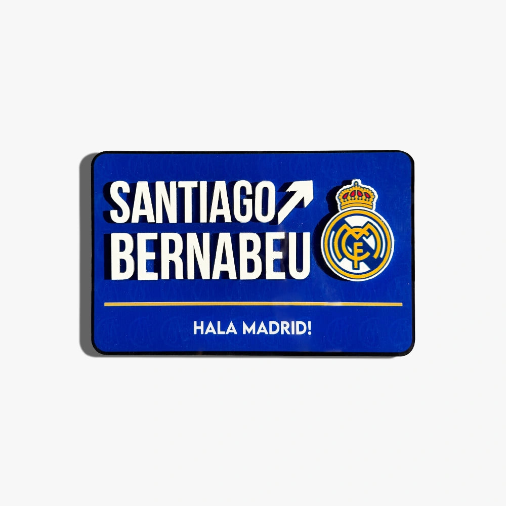 Santiago Bernabeu Door Sign