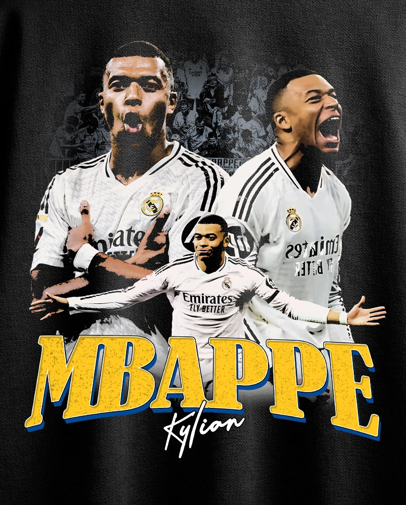 Kylian Mbappe Vintage Oversize Tee