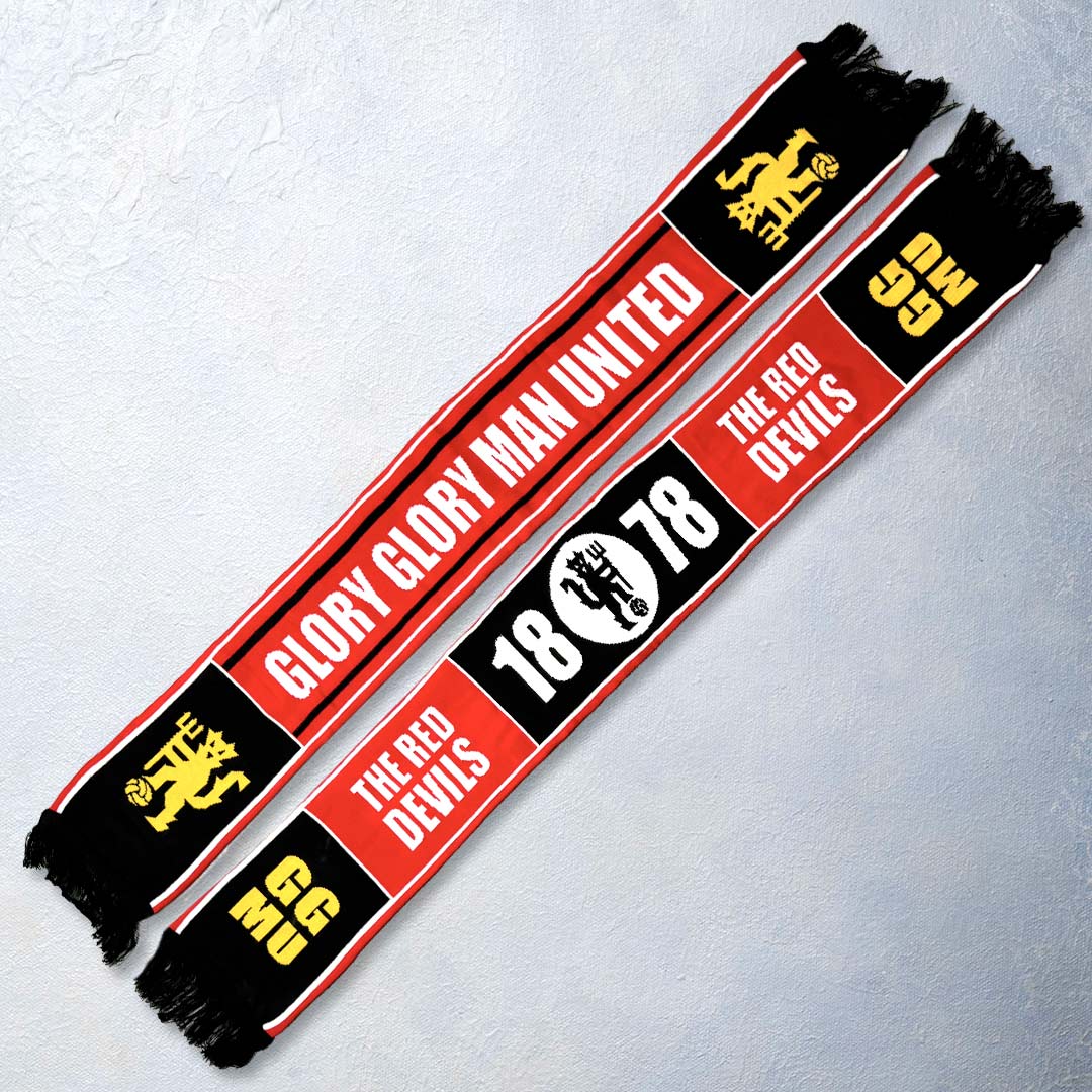 Man United Knitted Football Scarf