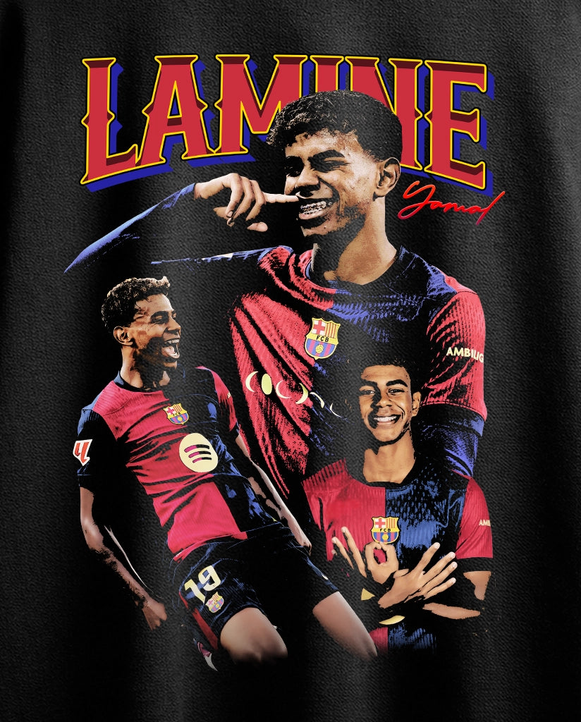 Lamine Yamal Vintage Oversize Tee