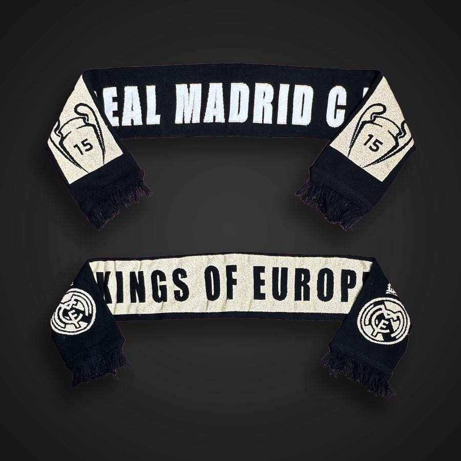 Real Madrid #15UCL Limited Edition Knitted Football Scarf