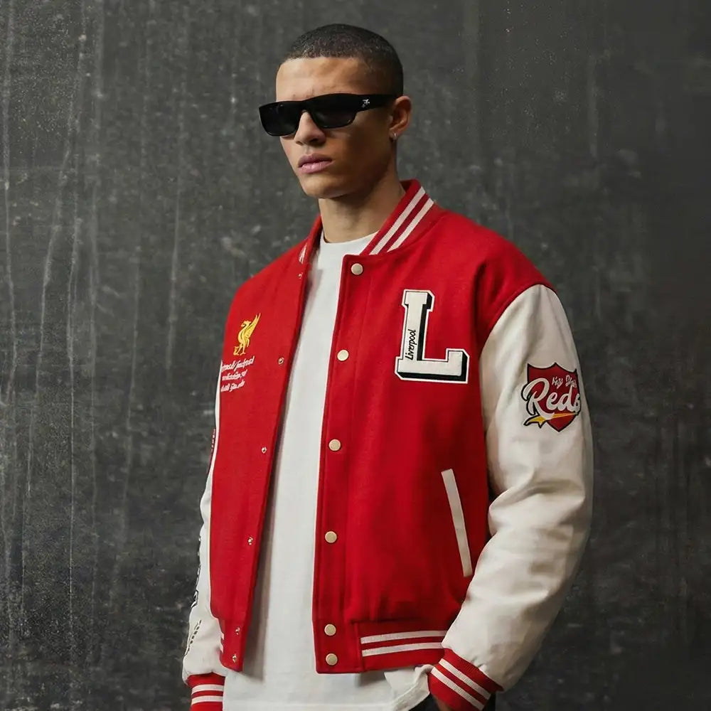 Liverpool Embroidered Varsity Jacket