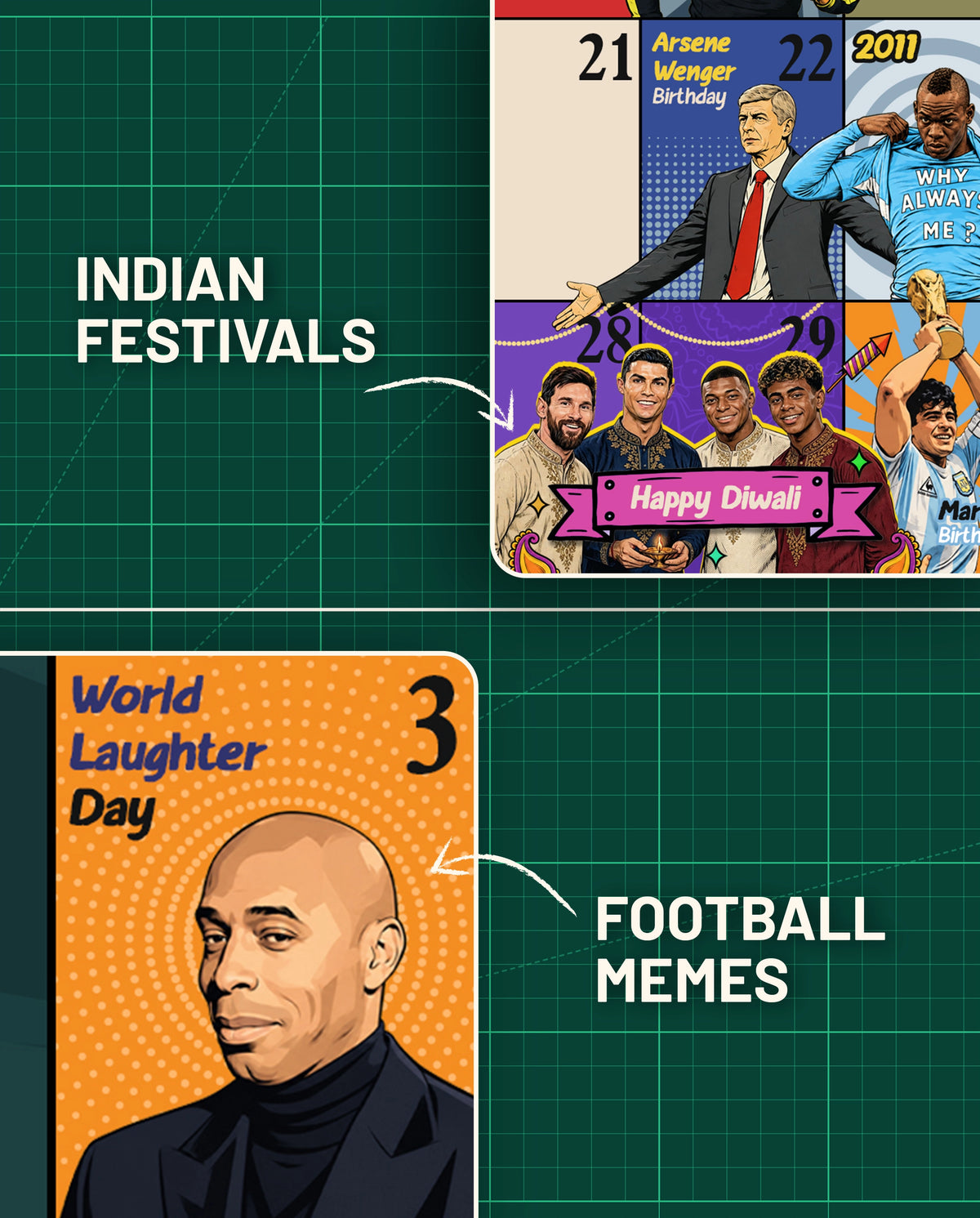 2027 Football Desk Calendar & Planner