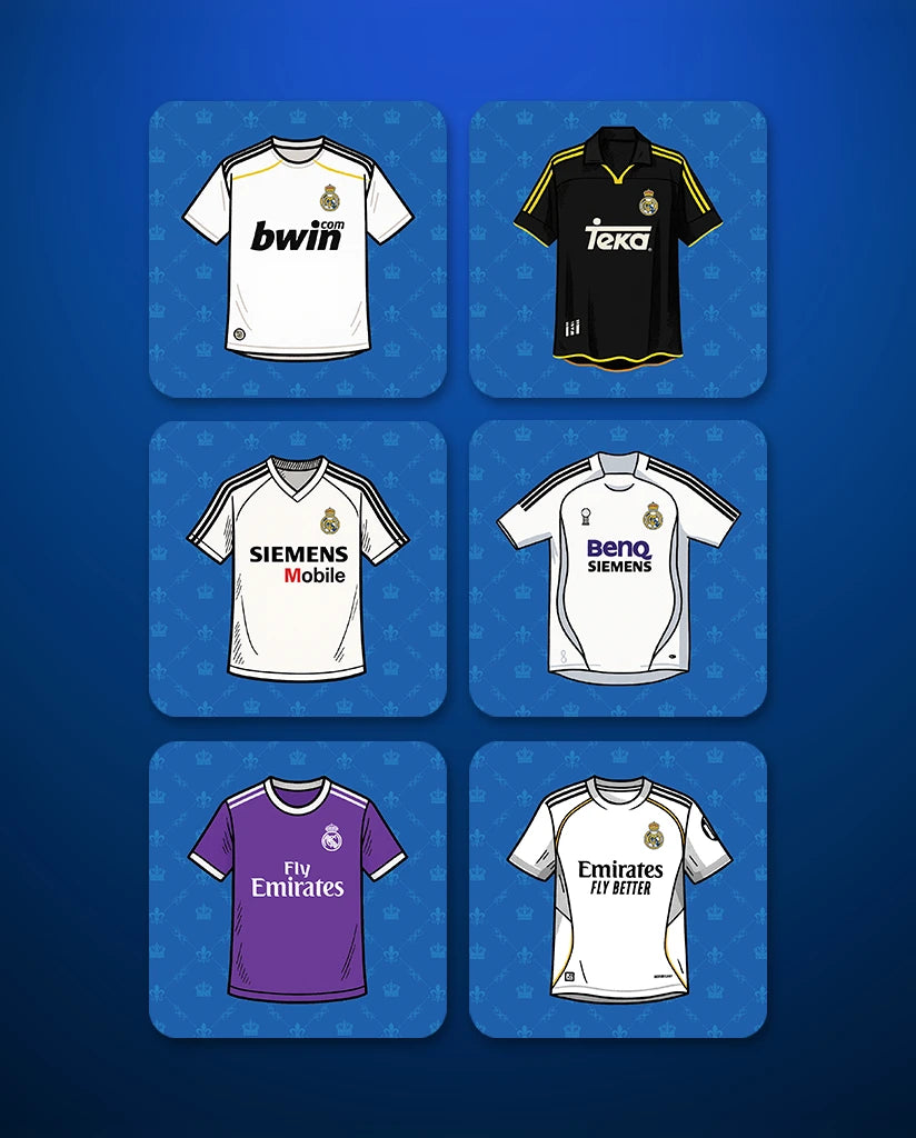 Real Madrid Football Coasters (Set of 6)