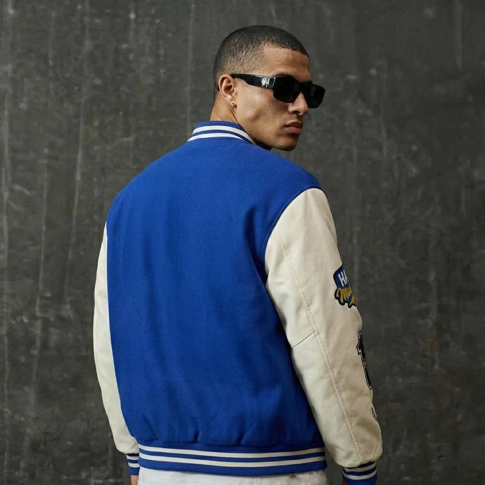 Real Madrid Embroidered Varsity Jacket