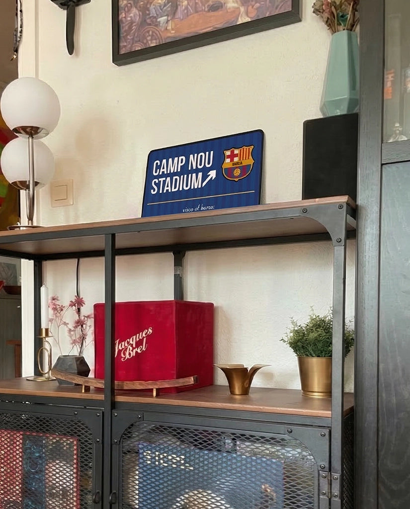 Camp Nou Stadium Street Sign