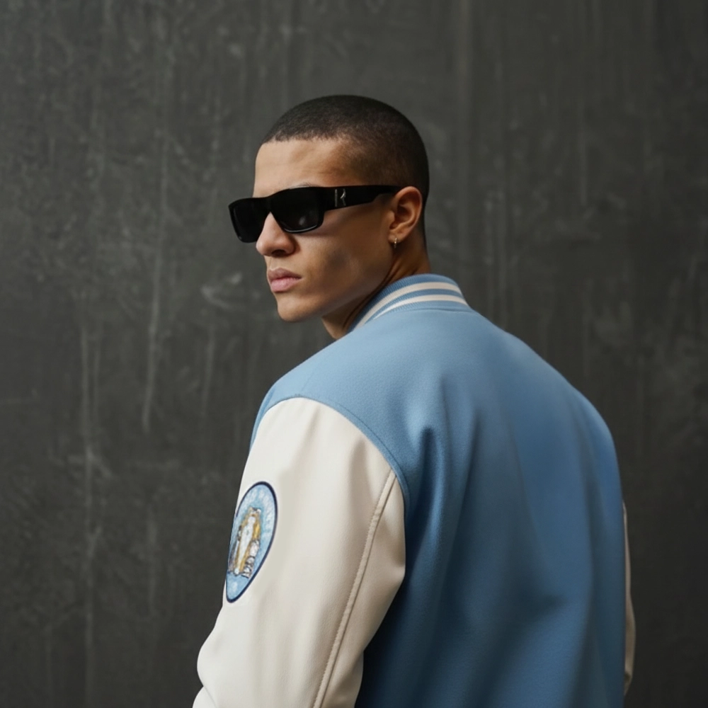 Manchester City Embroidered Varsity Jacket