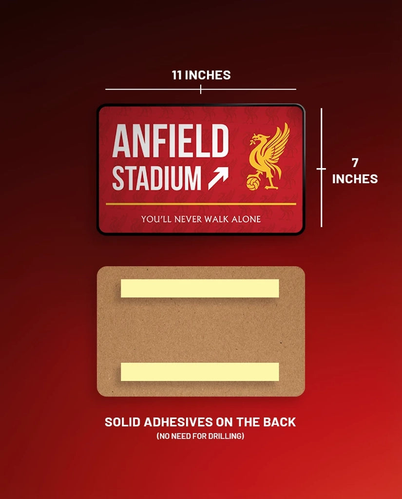 Anfield Stadium Street Sign