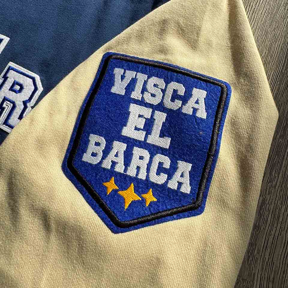 Barcelona Embroidered Varsity Jacket