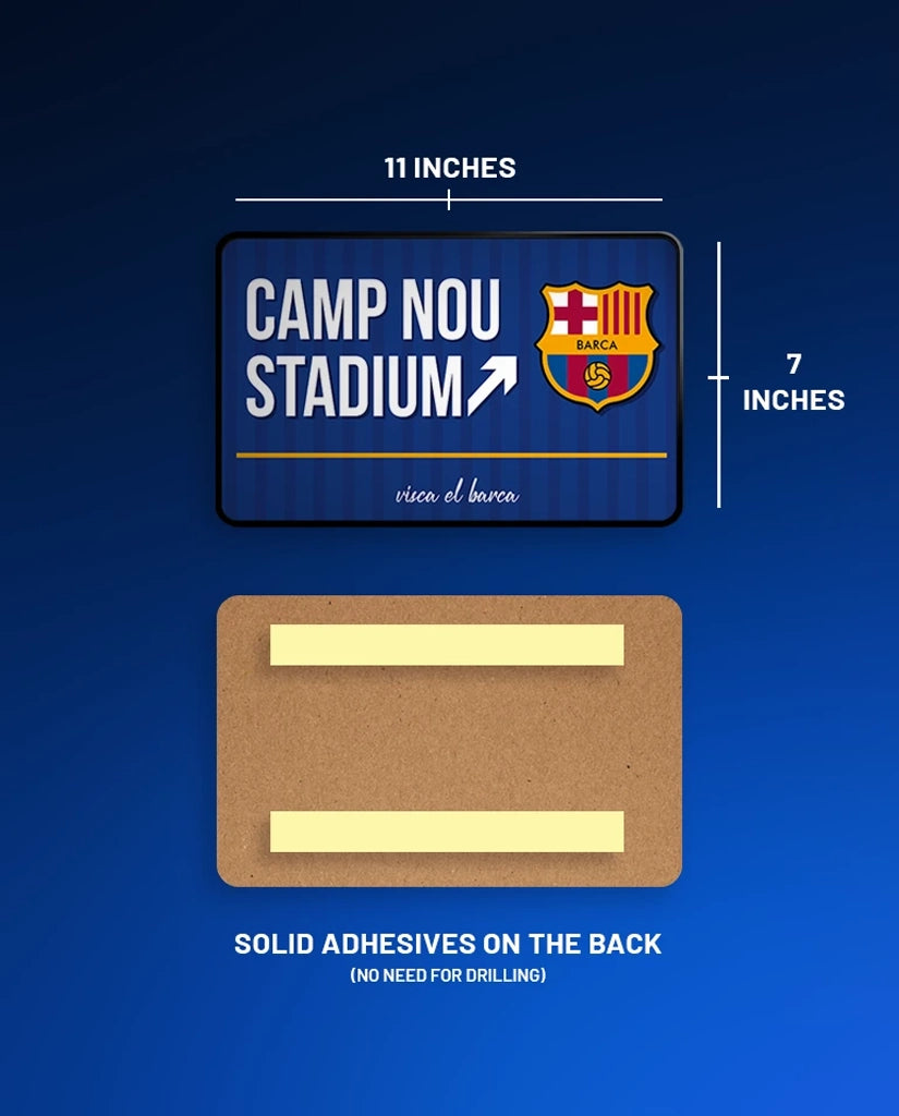 Camp Nou Stadium Street Sign