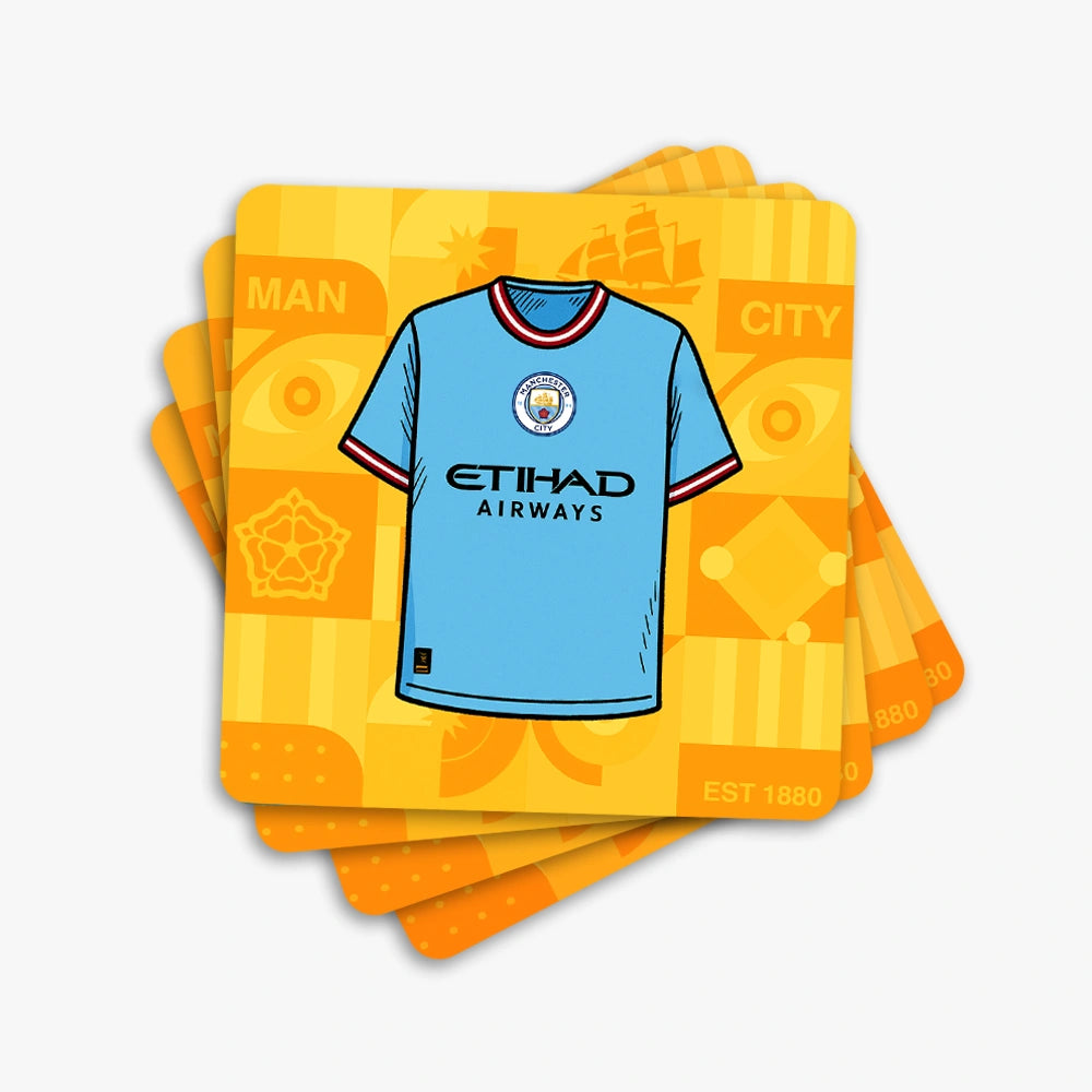 Manchester Ctiy Football Coasters (Set of 6)