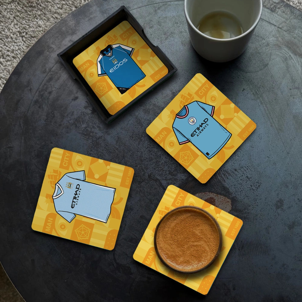 Manchester Ctiy Football Coasters (Set of 6)