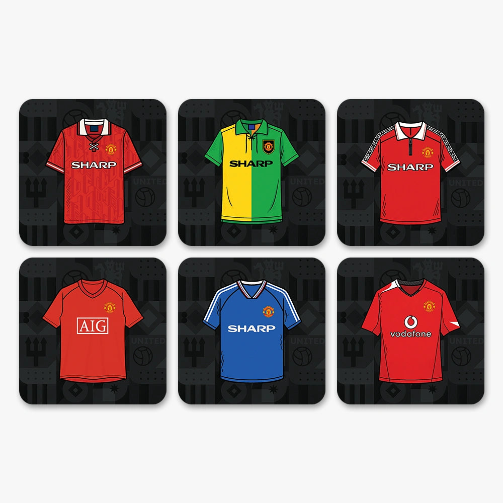 Manchester United Football Coasters (Set of 6)