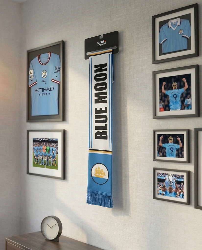 Man City Knitted Football Scarf