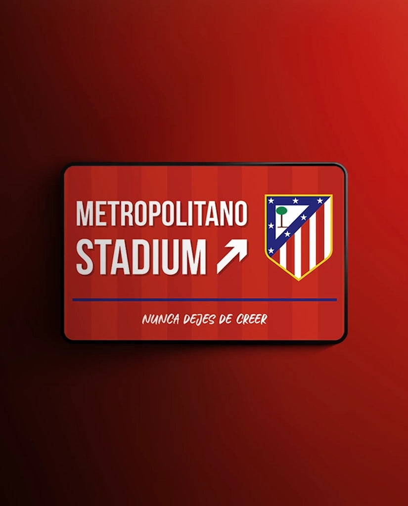 Atletico Madrid Street Sign