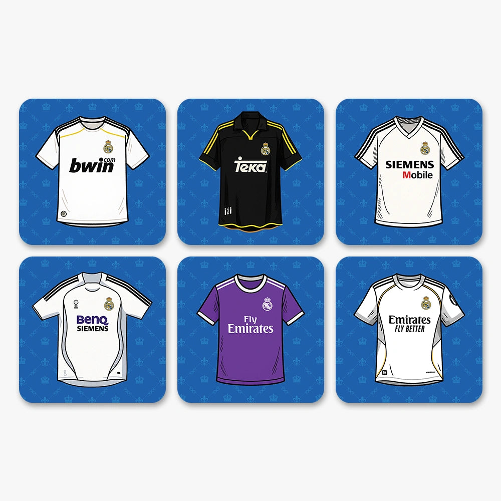 Real Madrid Football Coasters (Set of 6)