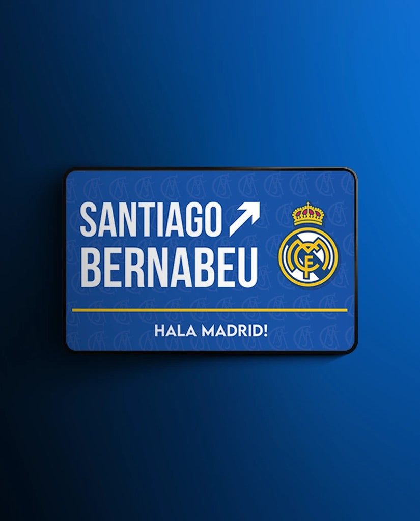 Santiago Bernabeu Street Sign