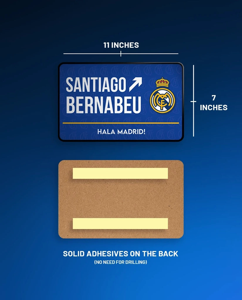 Santiago Bernabeu Street Sign