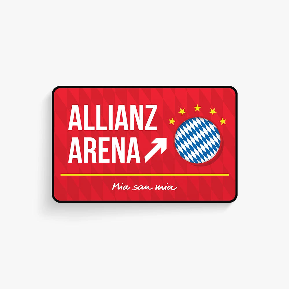 Allianz Arena Door Sign