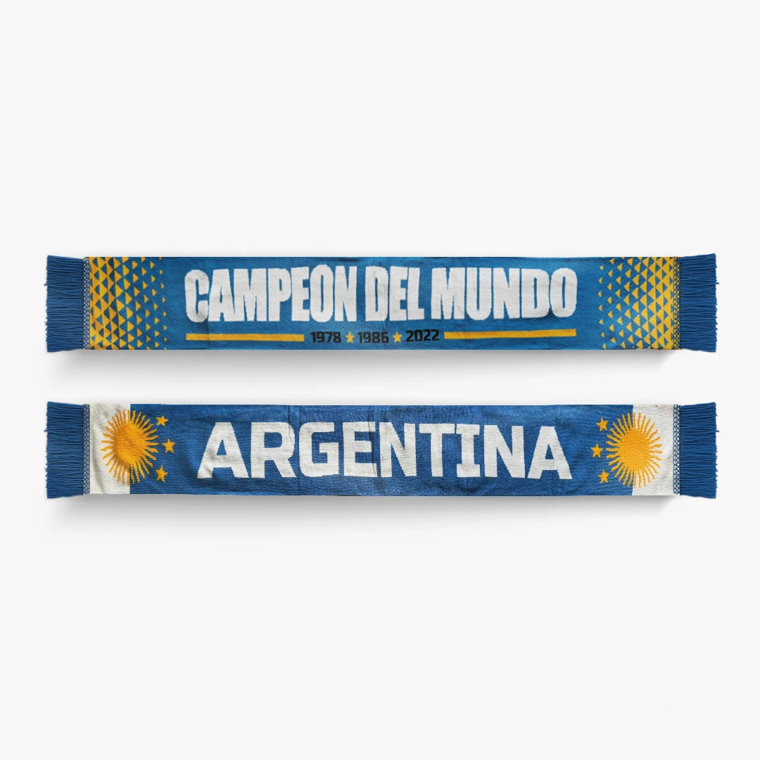 Argentina Knitted Football Scarf