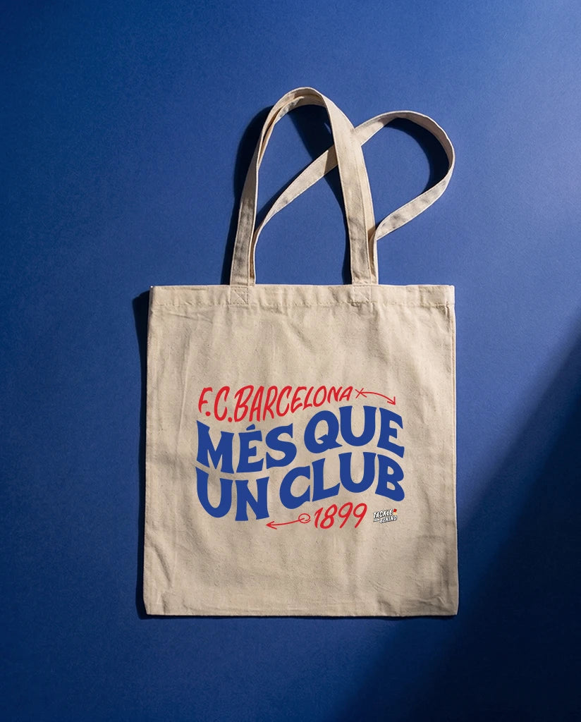 FC Barcelona Canvas Tote Bag - Mes Que Un Club