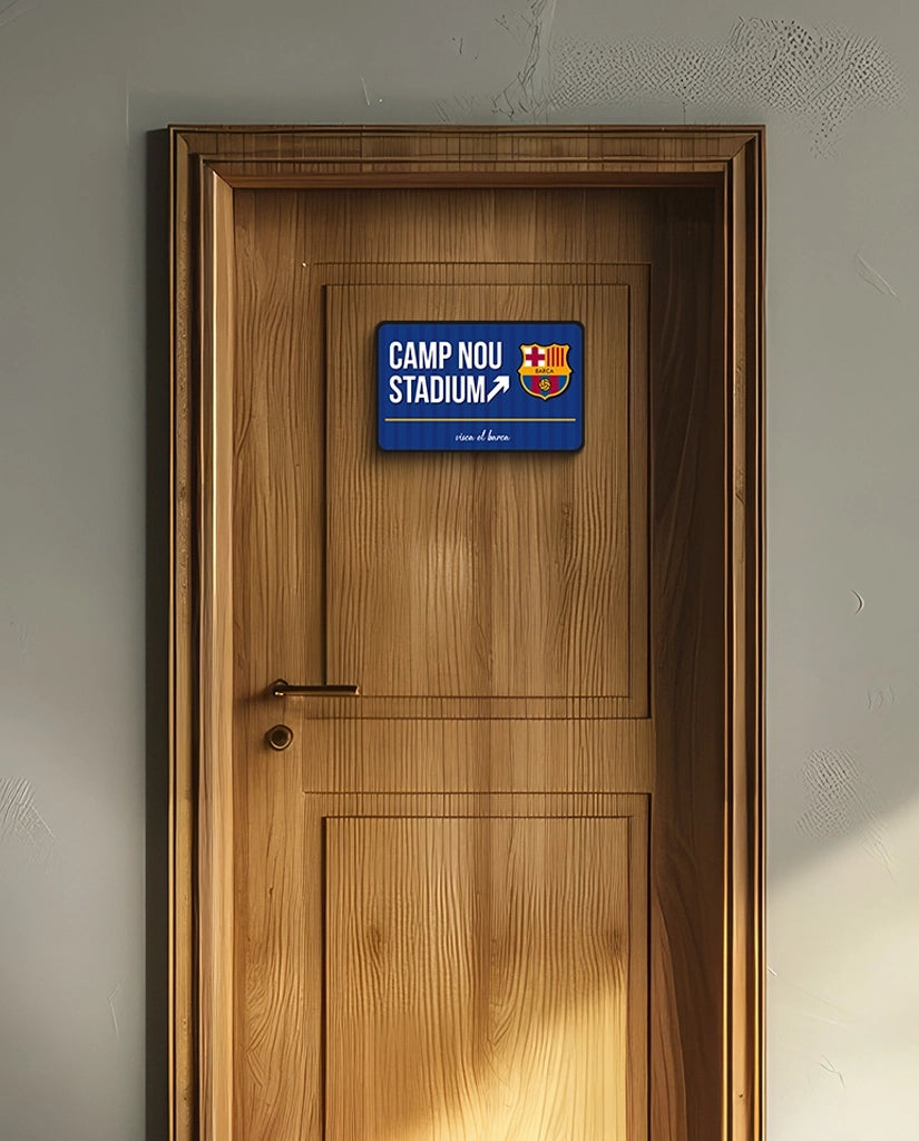 Camp Nou Stadium Street Sign