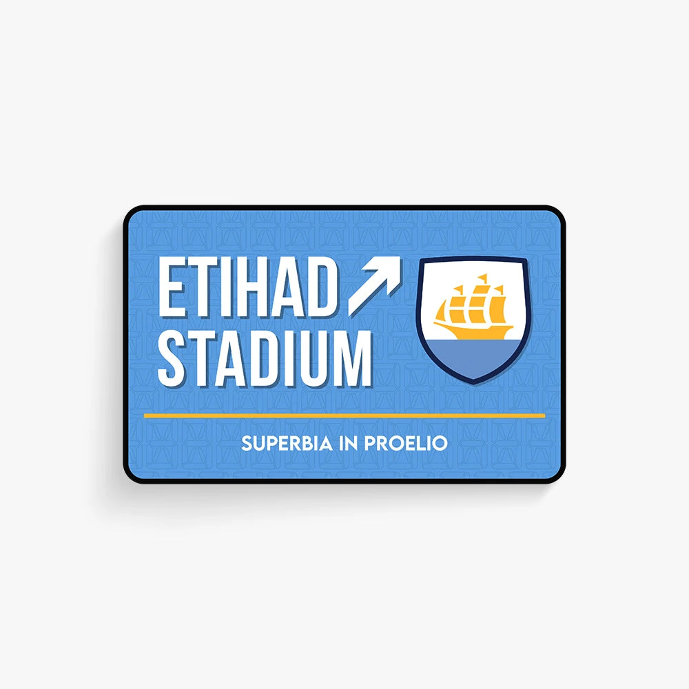 Etihad Stadium Door Sign